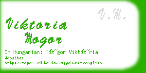 viktoria mogor business card